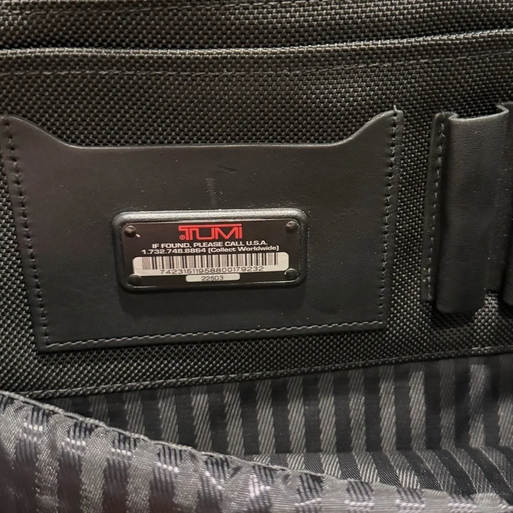 Tumi black nylon